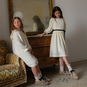 Платье C'ERA UNA VOLTA "Cream", кремовое